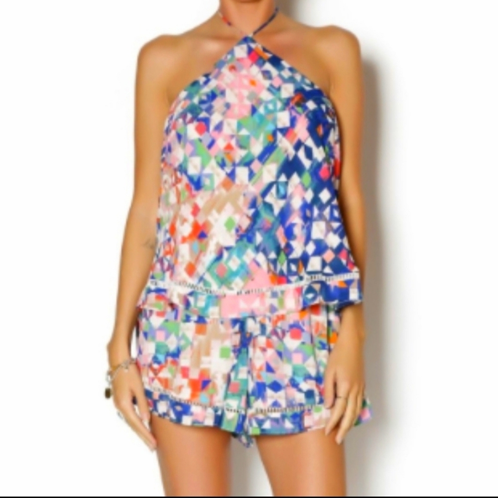 Do+Be Halter Romper Playsuit Jumper Size Medium - image 1